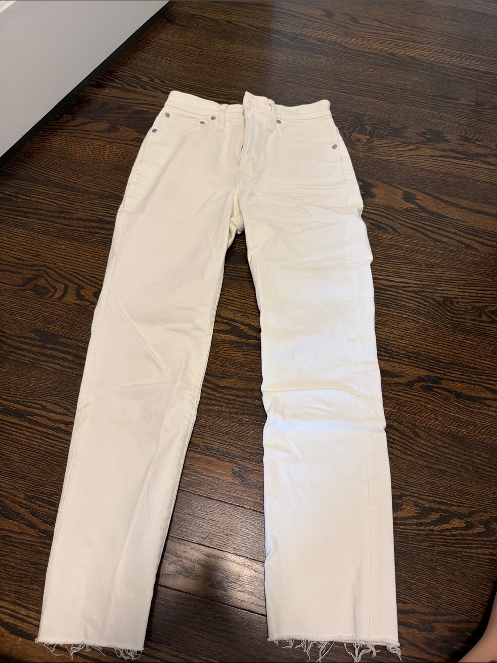 Madewell White the perfect vintage Straight-Leg Jeans